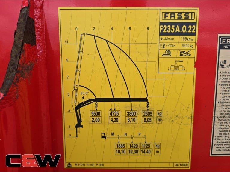 2019(19) FA LF 230 4x2 DROPSIDE REAR MOUNTED CRANE