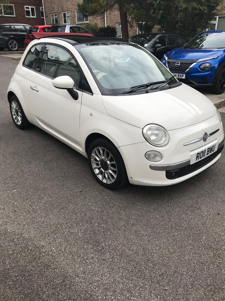 Fiat, 500, Convertible, 2011, Manual, 1242 (cc), 3 doors