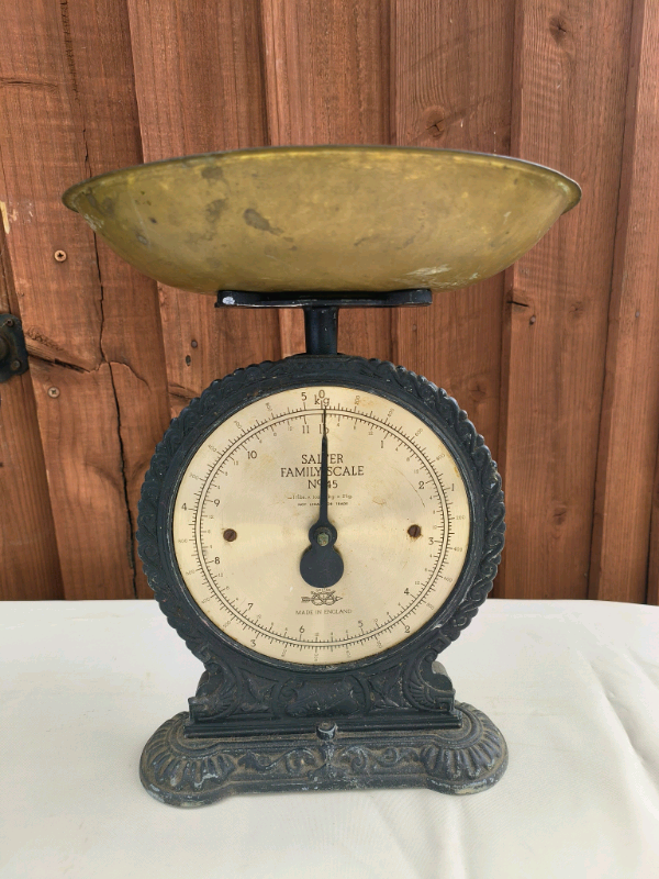 Vintage Salter Scale Chrome Scale Working Scale Kitchen Scale 