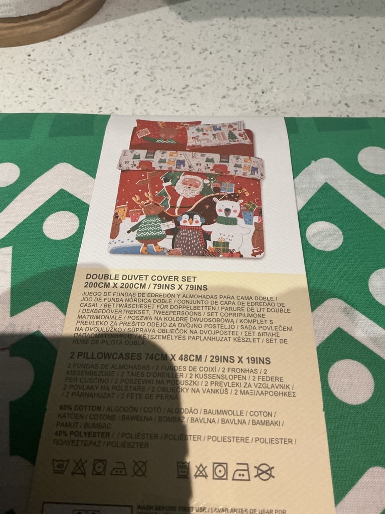 Christmas children’s duvet cover set double size