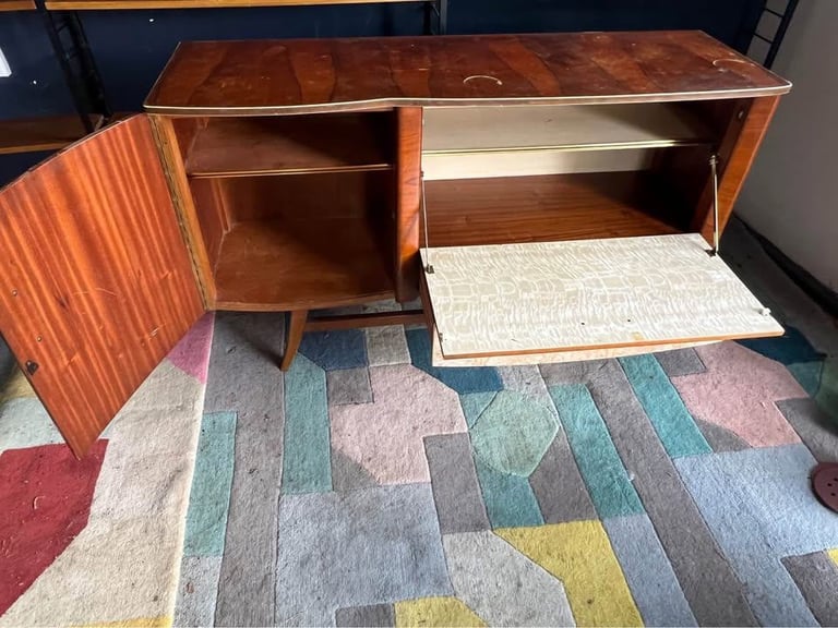 Beautility mid-century sideboard cocktail cabinet credenza