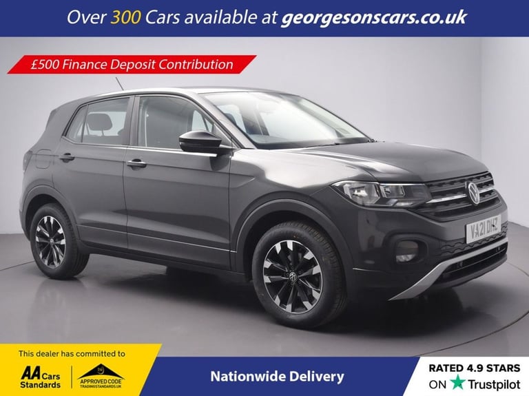2021 Volkswagen T-Cross 1.0 TSI S SUV 5dr Petrol Manual Euro 6 (s/s) (95 ps) HATCHBACK Petrol Manual