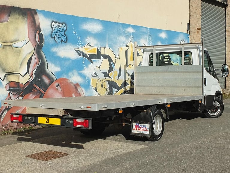 2021 Iveco Daily 35C14 DRW, 16.5 foot 5 metre XL FLATBED with AIR CON