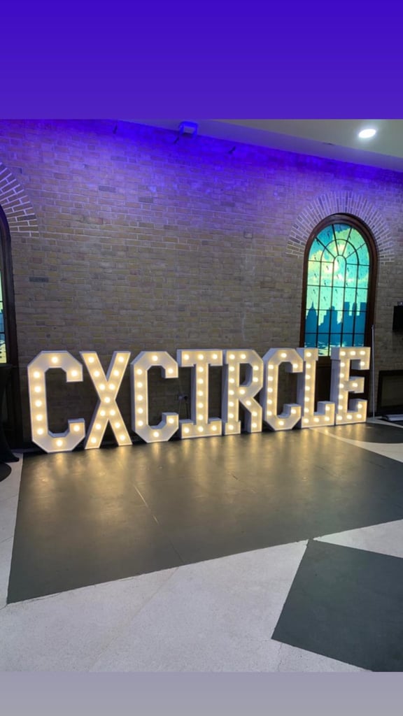 4ft Light up Letters & Numbers to hire, London
