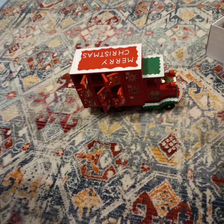 Christmas decoration lorry advent calendar 