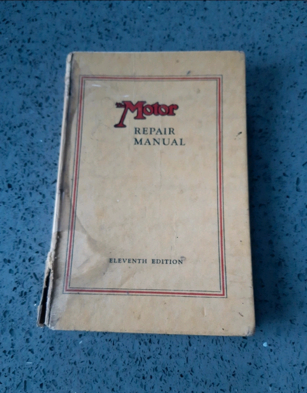 image for Vintage motor repair manual book