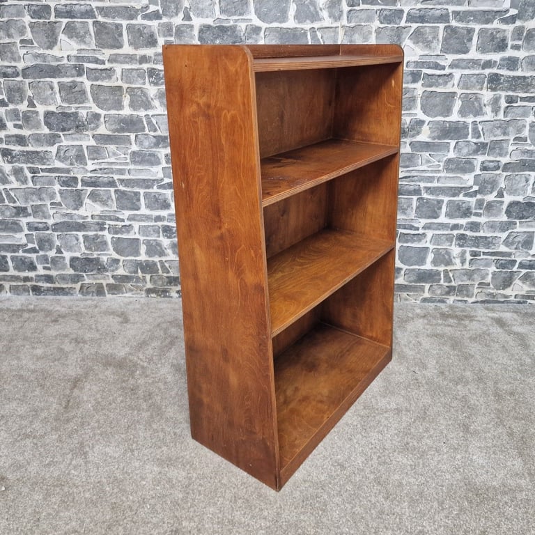 Vintage Solid Wood Bookcase – 3 Shelves