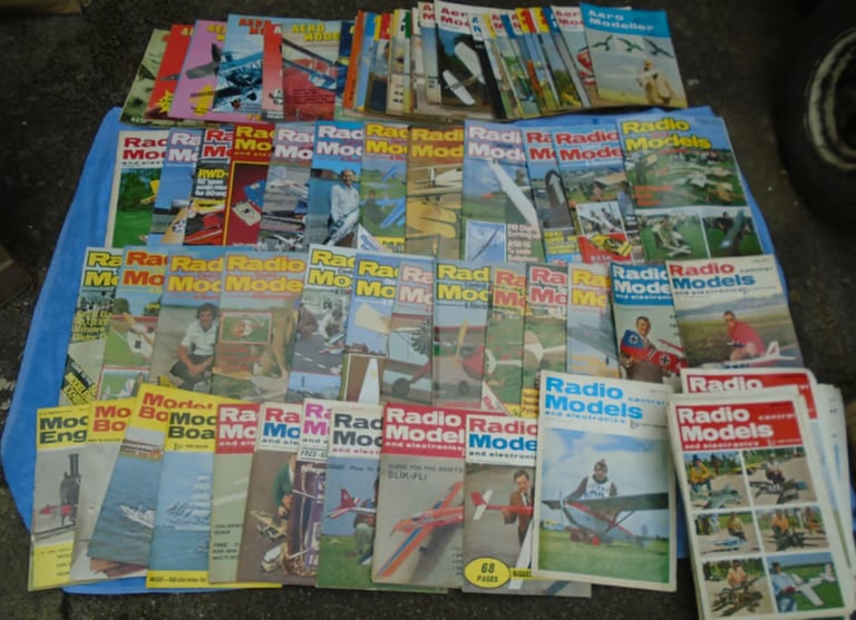 image for OVER 100 Radio Control Models and Electronics Magazines RCM&E 1968-1982.