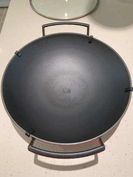 Cerise Le Creuset Cast Iron Wok with Glass Lid