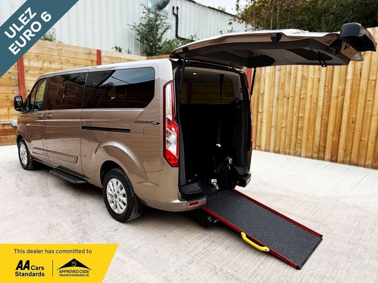 image for 2019 Ford Tourneo Custom L2 LWB 6 Seat Auto Twin Wheelchair Accessible Disabled Access Vehicle WA...