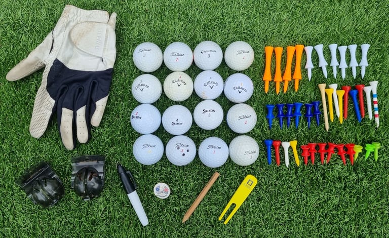 Taylor Made, Nike, Benross, Ben Sayers, Royal 3-SW, Dunlop putter, NIKE stand-bag & EXTRA's