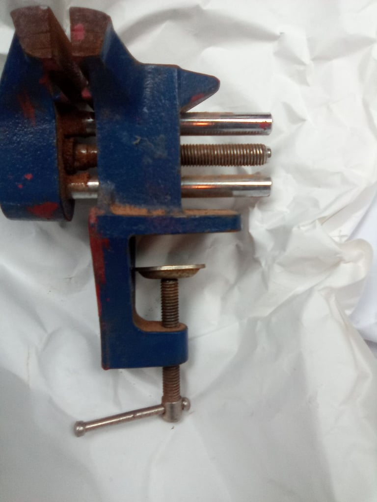 Vintage record clamp on vice