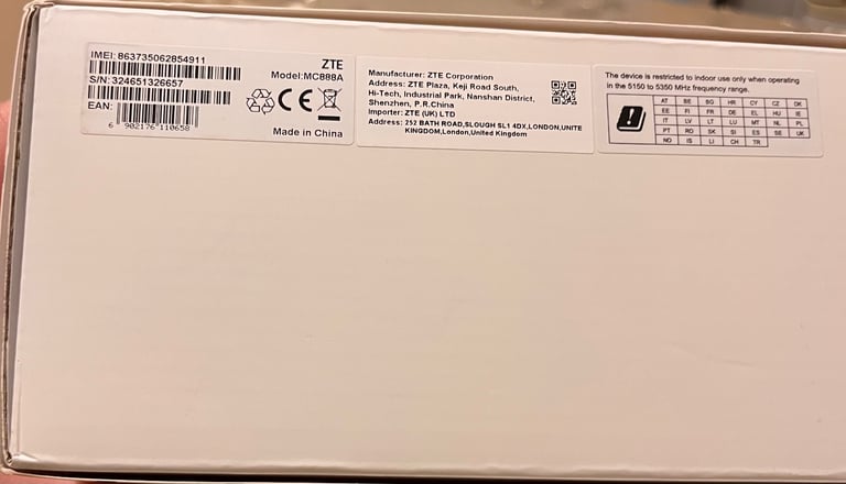 Home Router Wifi Zte Unbloked