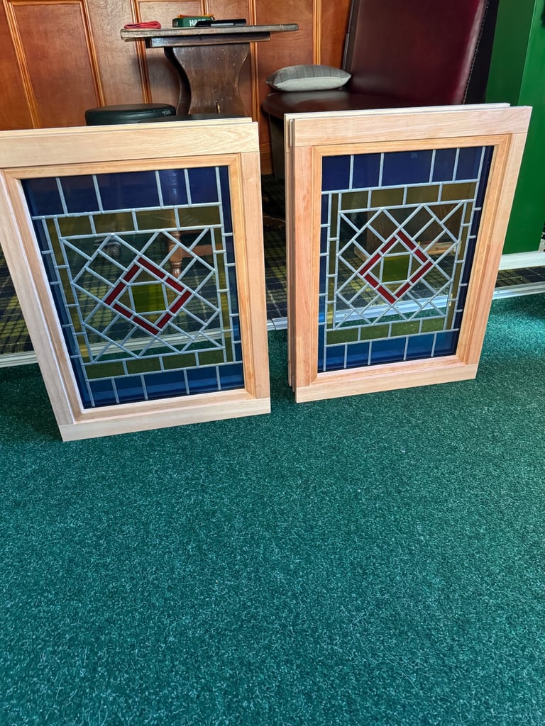 image for Hardwood stained glass windows 
