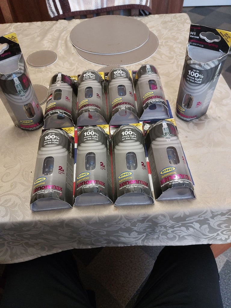 Job lot of ring automotive bulbs x10 H1 xenonmax