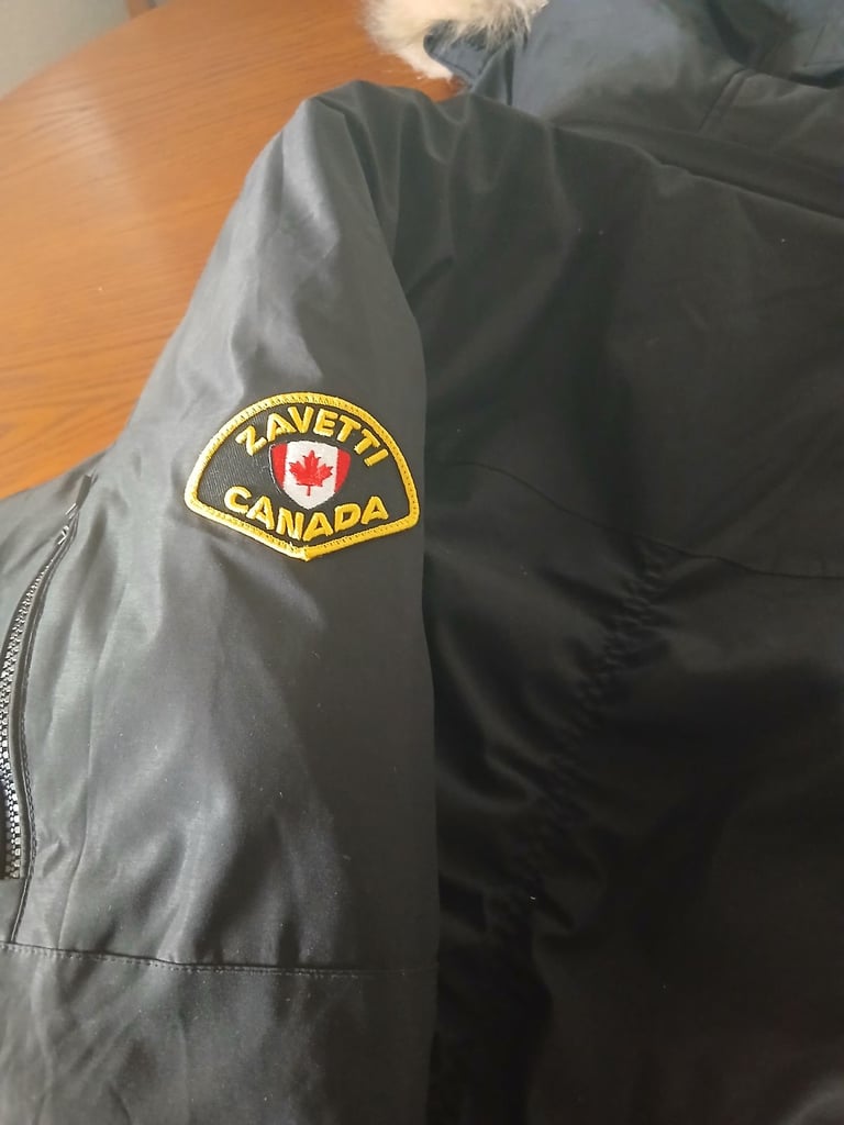 Zavetti Canada Womens Hooded Bomber Jacket.