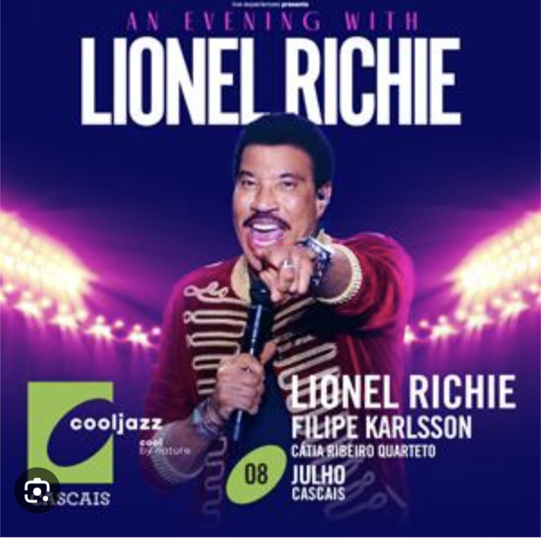 4 x Lionel Richie Tickets, Lisbon