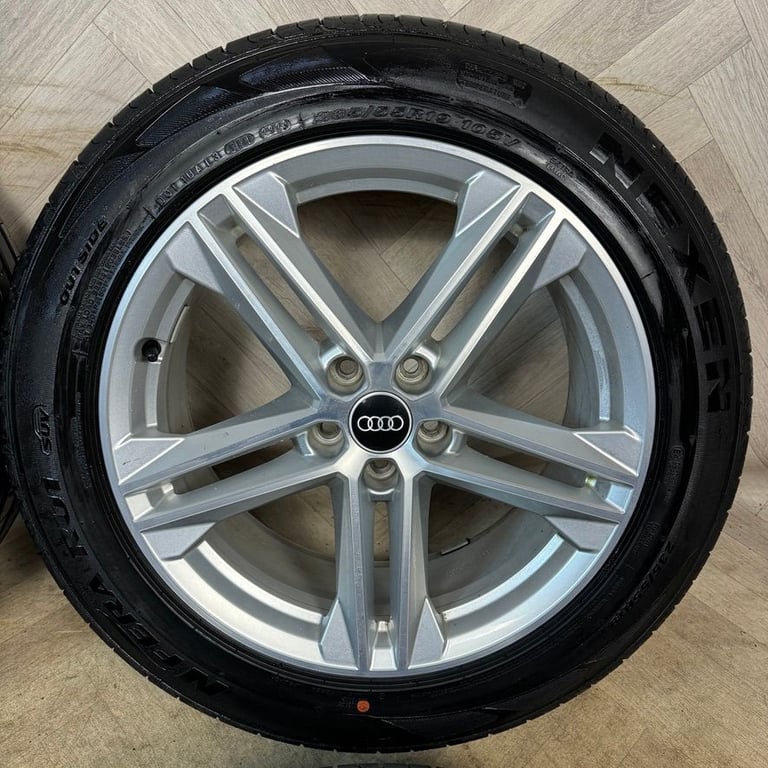 19'' GENUINE AUDI Q5 5 DOUBLE SPOKE S LINE ALLOY WHEELS TYRES ALLOYS 5X112