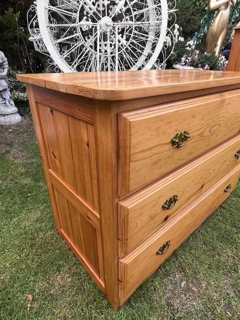 Solid Pine Chest Of Drawers