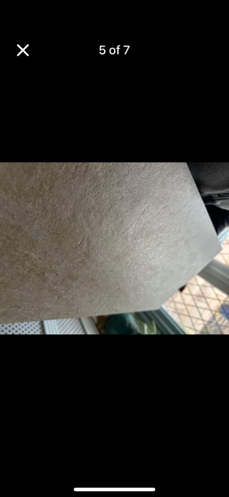 Reduced £250 28sq mtr cream stone effect tiles by Vitra. 
