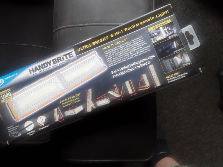 image for X2 mechanics worklights both led lights 1 is rechargeable cordless other top pocket new 