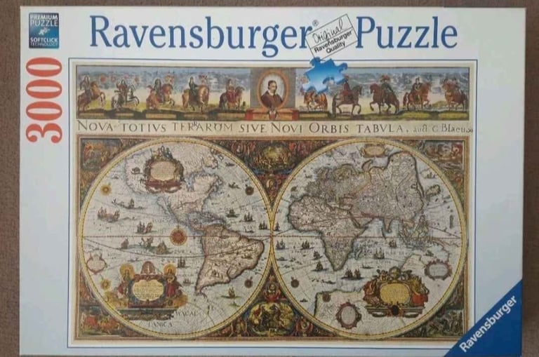 image for Ravensburger 3000 Piece Map of Thd World Jigsaw Puzzle New Sealed 