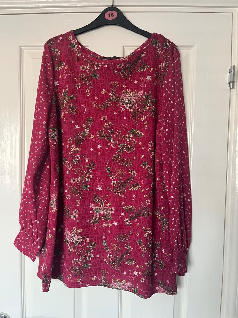 image for Deep Red Blouse