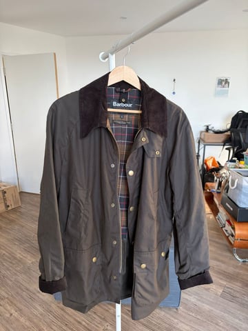 Barbour Ashby Wax Jacket Olive (Size L) Condition: New in