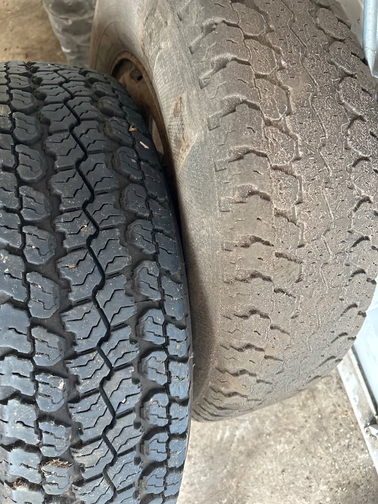 Toyota Hilux steel wheels and tyres