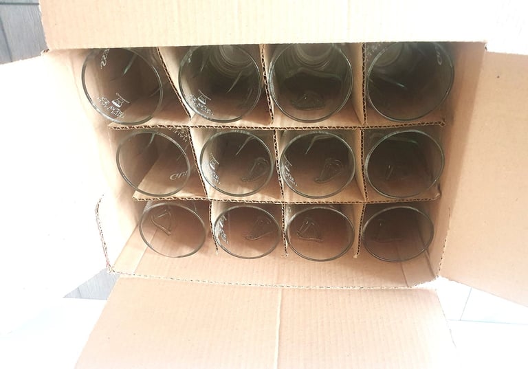 image for Guinness Half Pint Glasses Qty 12, Joblot Beer Glasses, Rare