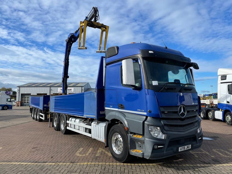 MERCEDES ACTROS 2546 *EURO 6* 6X2 DRAWBAR OUTFIT BRICK GRAB – 2018 – AY18 JWU