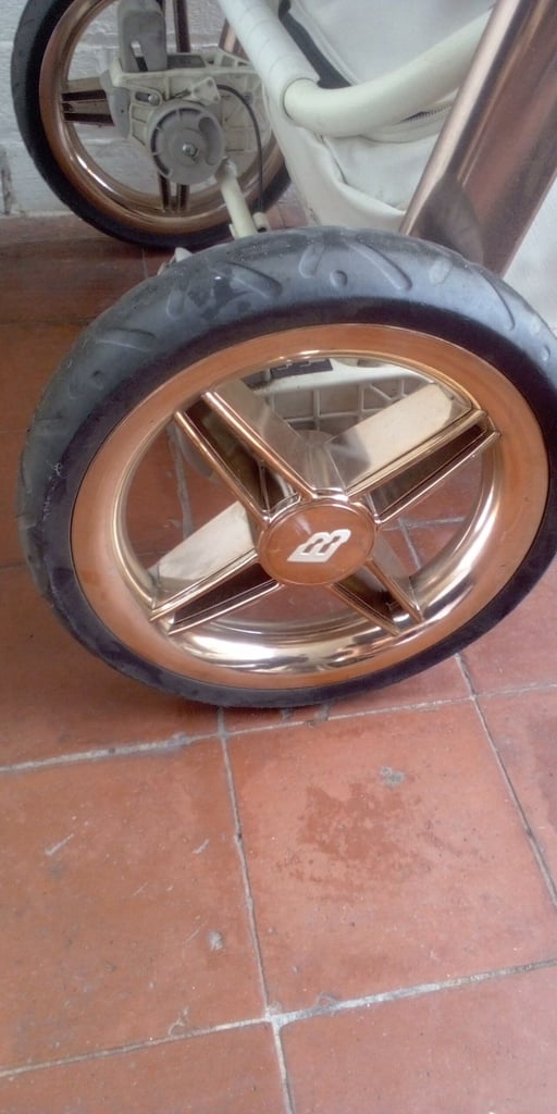 Rose gold pram 