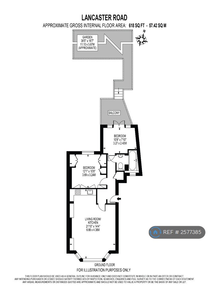 2 bedroom flat in Lancaster Road, London, W11 (2 bed) (#2577385)