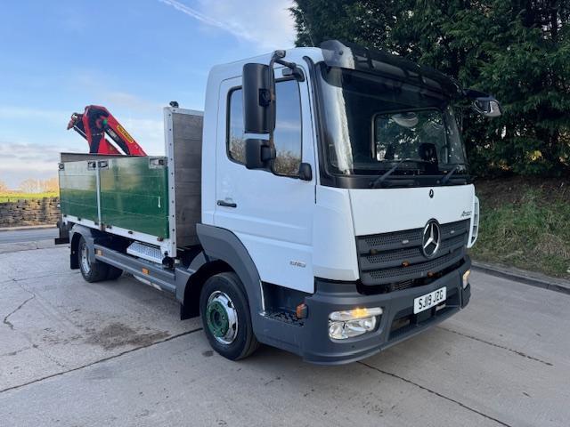image for 2019 19 Mercedes Atego 816 Euro 6 12ft drop side remote Palfinger PK 7.001 crane