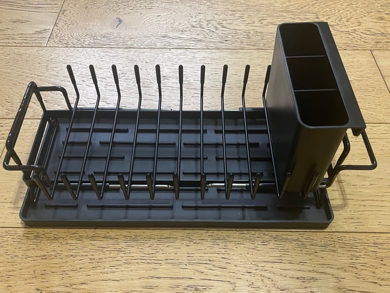 image for Small compact black dish rack
