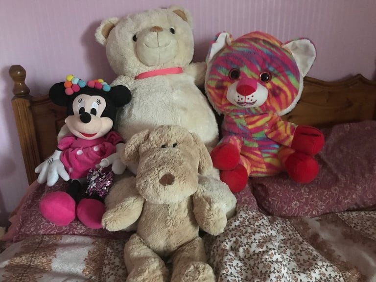 image for Clintons Very large 92cms, Plush Bear/cuddly toy + 3 others, preowned; good condition.
