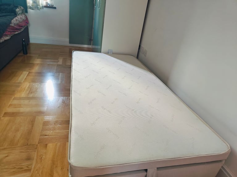 image for Single Bed with Fabric Cover