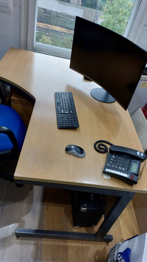 Good strong wood office desk