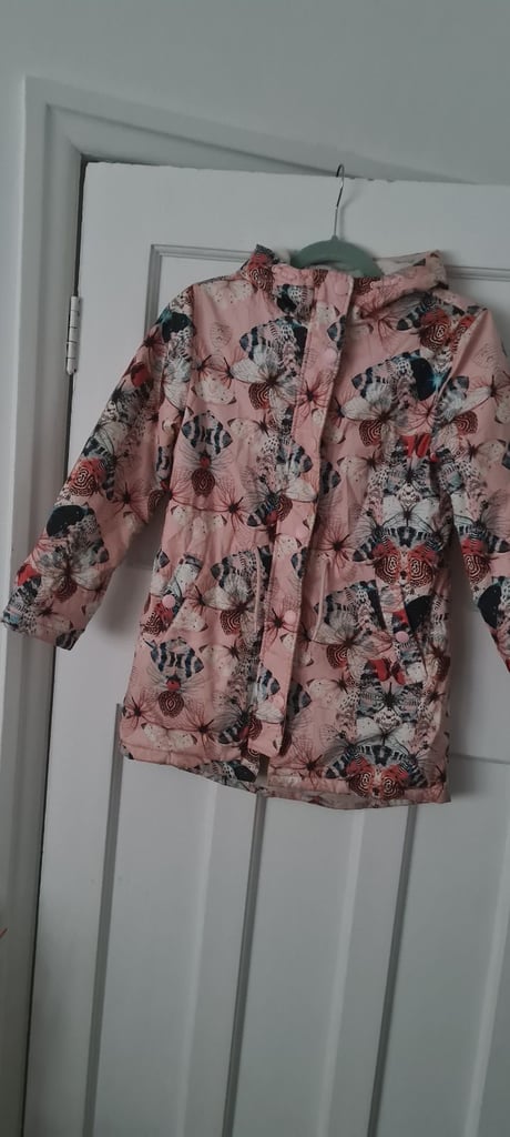 image for Next Girls Printed Hooded Coat 