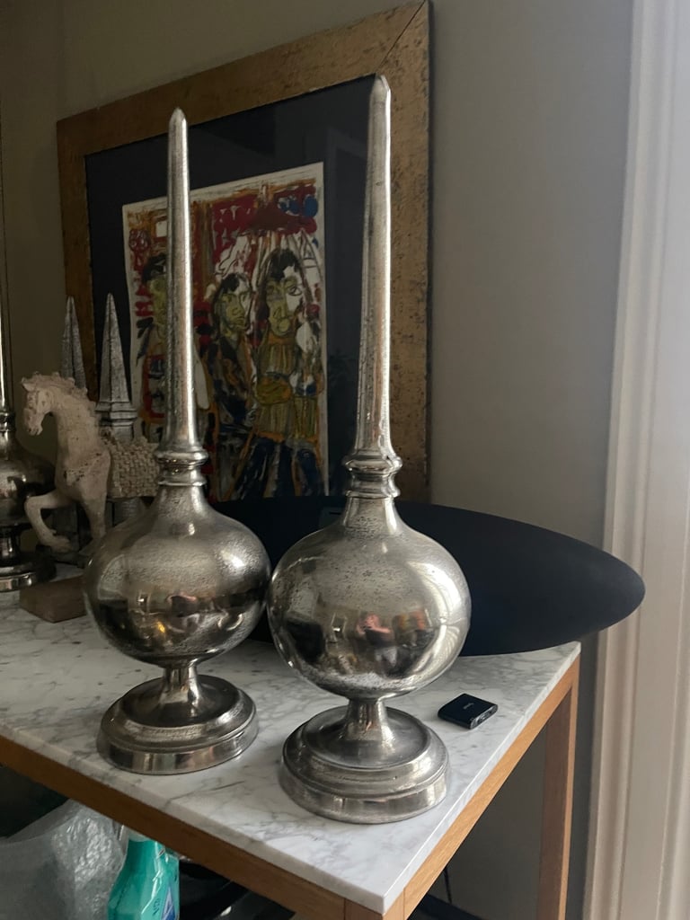 Stunning Oversized Decorative Metal Finials 