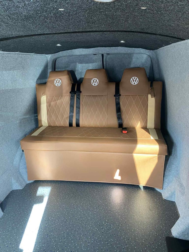 Full width rock and roll bed campervan T5 T6