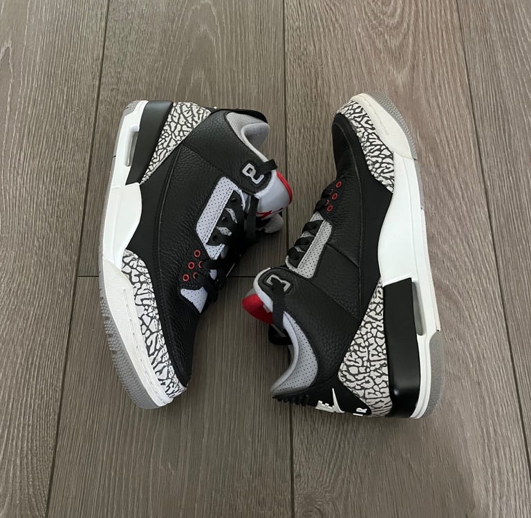 Nike Air Jordan Black Cement 3 Trainers Sneakers (Asics LV Rick Owens Represent Cole Buxton)