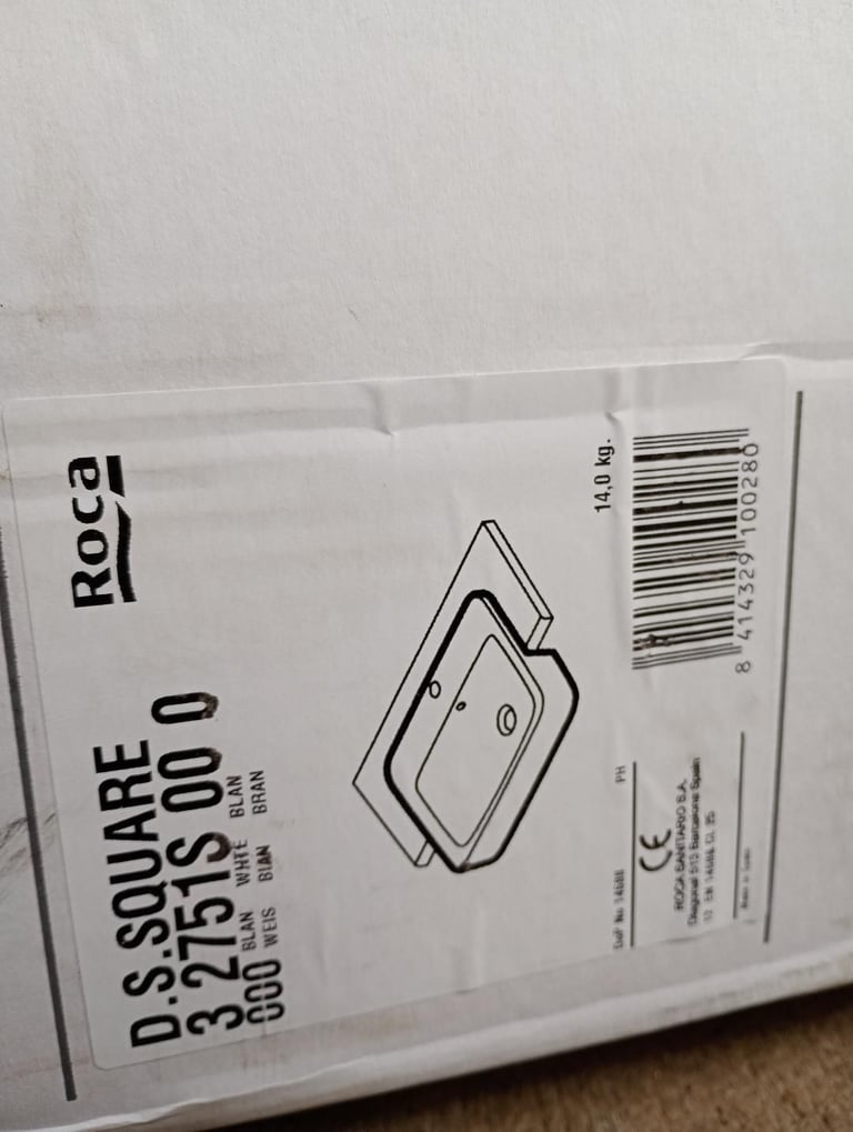 Roca DS Square bathroom sink - New in box