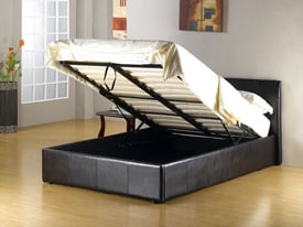 Single Leather storage bed
