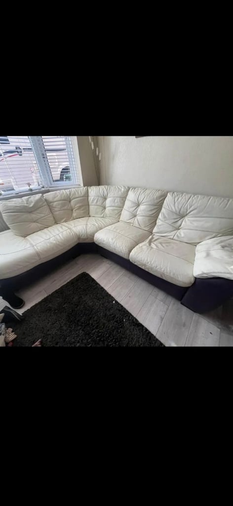 Cream corner sofa
