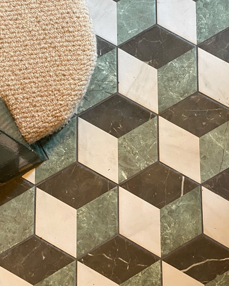 3D effect wall & floor tiles