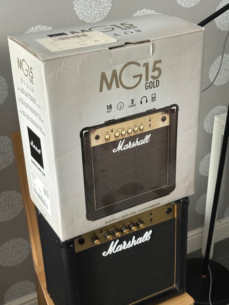 Marshall MG15G-H 15W Guitar Amplifier – Hardly Used, With Box – Excellent Condition