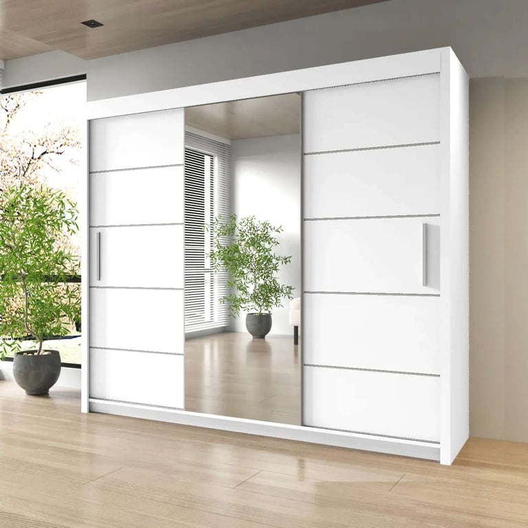 Premium Sliding Mirror Wardrobe – Brand New – Quick Delivery
