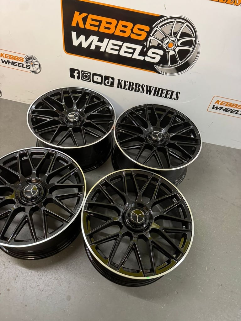 19" MERCEDES C63 AMG MULTISPOKES REPLACEMENT ALLOY WHEELS C CLASS E CLASS S CLASS 