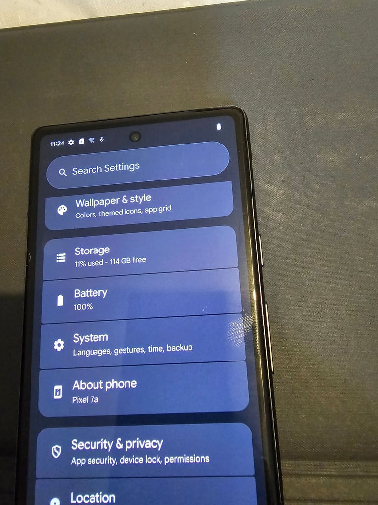 Google pixel 7a 5g 128gb dual sim unlocked £100